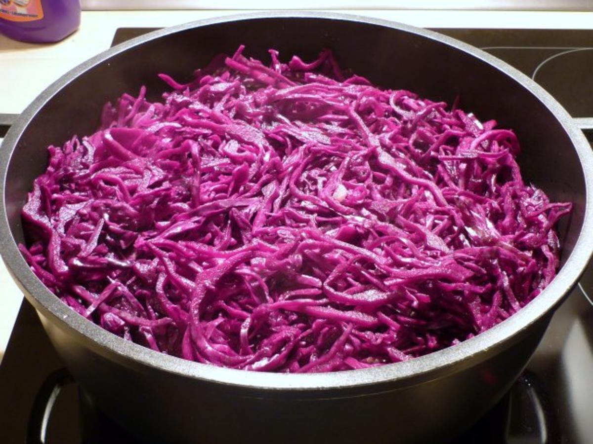 Wildschweinkeule NT, dazu Kartoffelknödel und Rotkohl... - Rezept - Bild Nr. 9