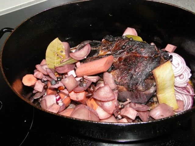 Besoffenes Wildschwein 22 Tage mariniert NT  mit selbstgemachten Schupfnudeln - Rezept - Bild Nr. 3