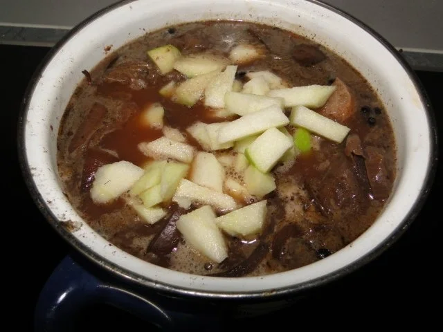 Besoffenes Wildschwein 22 Tage mariniert NT  mit selbstgemachten Schupfnudeln - Rezept - Bild Nr. 6