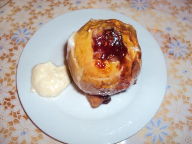 Bratapfel Mit Eierlikörsahne