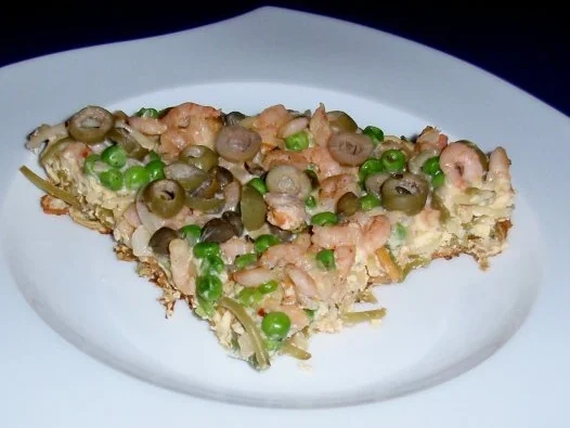 Rezept: Spaghetti-Garnelen-Frittata Spaghetti-Garnelen-Frittata - Rezept