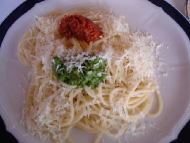 Spaghetti mit Pesto - Rezept