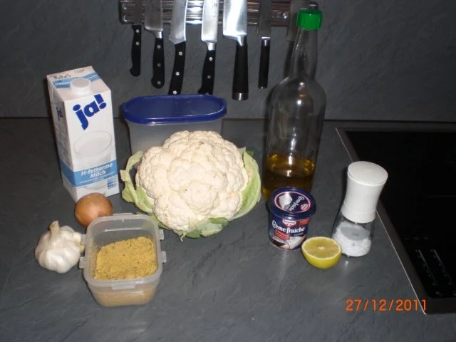 Rezept: Blumenkohlsuppe Bild Nr. 2 Blumenkohlsuppe - Rezept - Bild Nr. 2