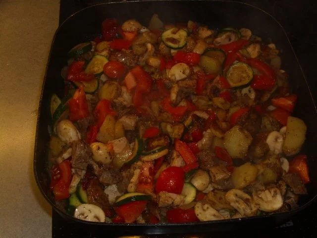 Gemüsepfanne mit Raclette-Käse - Rezept - Bild Nr. 4