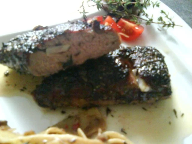 Lammlachse mit Thymian und Trüffelhonig - Rezept