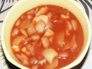 Chilibohnen-Putensteak-Zwiebel-Topf - Rezept
