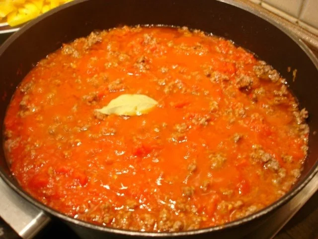 Spaghetti mit Hack-Gemüse-Sauce - Rezept - Bild Nr. 8