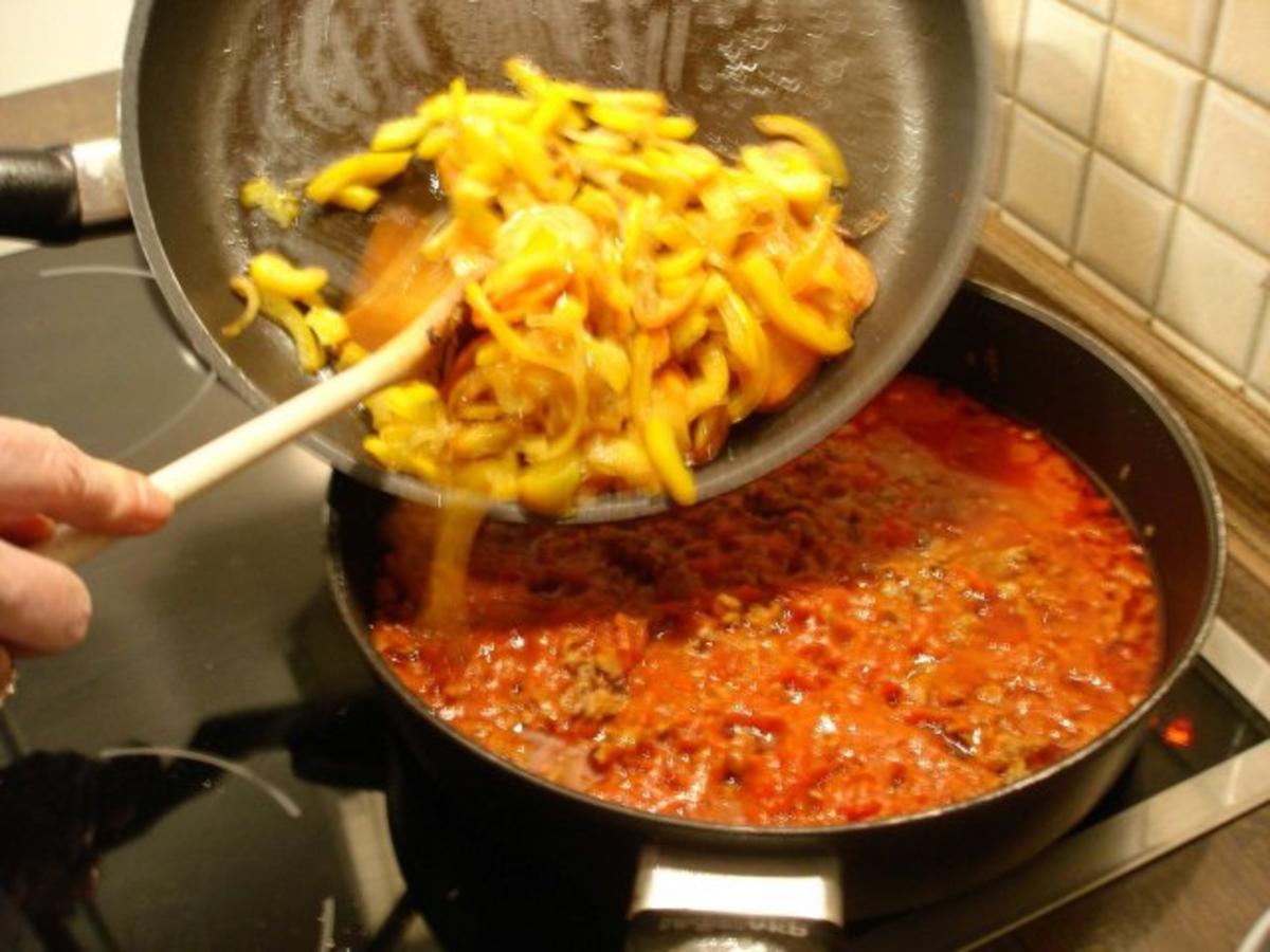 Spaghetti mit Hack-Gemüse-Sauce - Rezept - Bild Nr. 13