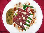 Carpaccio mit grünem Spargel - Rezept