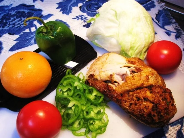 Großer bunter Salat mit Hühnchen ... - Rezept - Bild Nr. 2