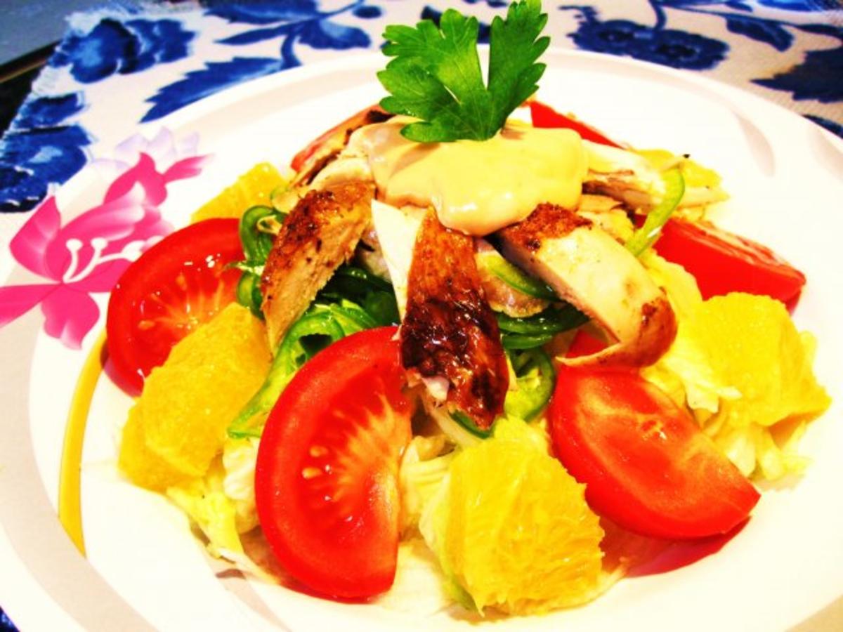 Großer bunter Salat mit Hühnchen ... - Rezept - Bild Nr. 6