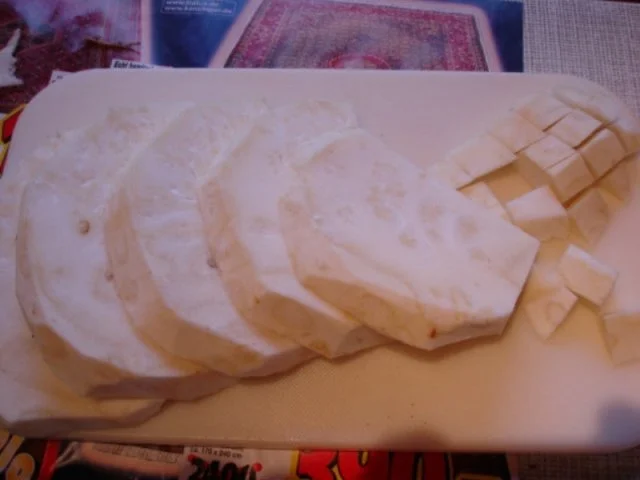 Senfeier mit Sellerie-Kartoffel-Püree - Rezept - Bild Nr. 3