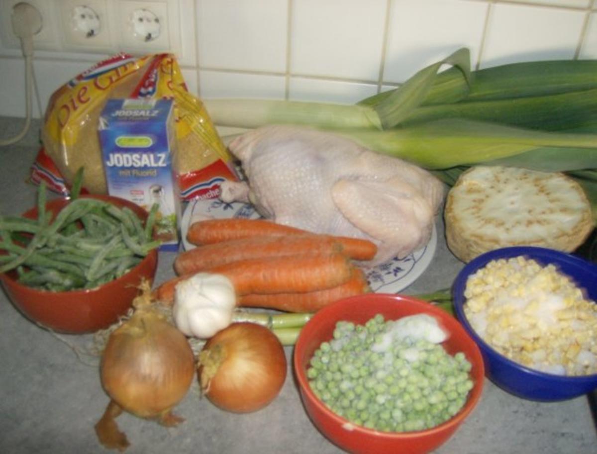 Hühnersuppe mit Gemüse - Rezept - Bild Nr. 2
