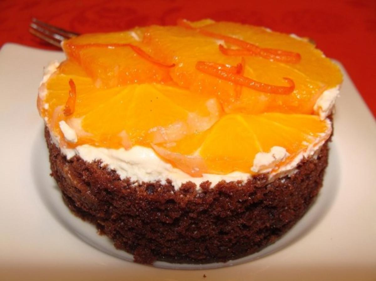 Orangen-Schoko-Torte - Rezept