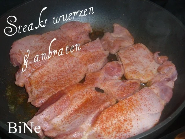 Rezept: BiNe` S OFENSTEAKS Bild Nr. 3 BiNe` S OFENSTEAKS - Rezept - Bild Nr. 3