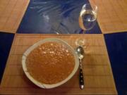 Suppe: Tomatig-sahnige Linsen-Reissuppe im Mediteranen Stil - Rezept