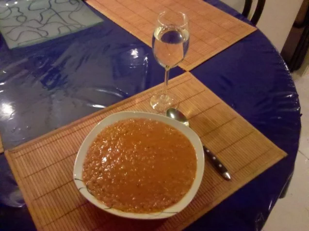 Suppe: Tomatig-sahnige Linsen-Reissuppe im Mediteranen Stil - Rezept - Bild Nr. 5