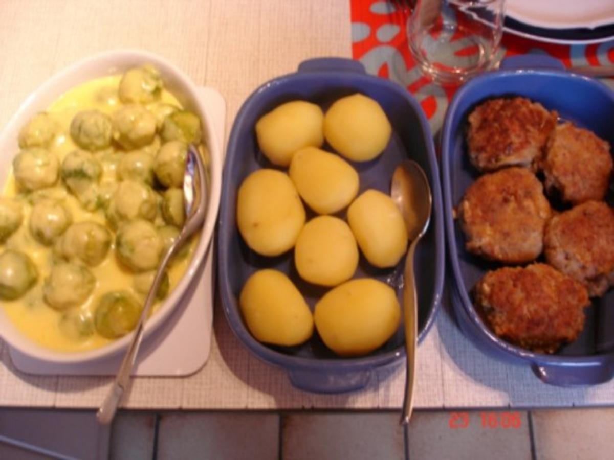 Rosenkohl mit Sauce Hollandaise und Mama´s Buletten und Salzkartoffeln - Rezept - Bild Nr. 14