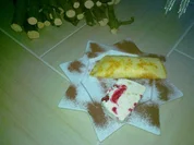 Himbeer- Vanille Parfait mit Winterlicher Sahne - Rezept