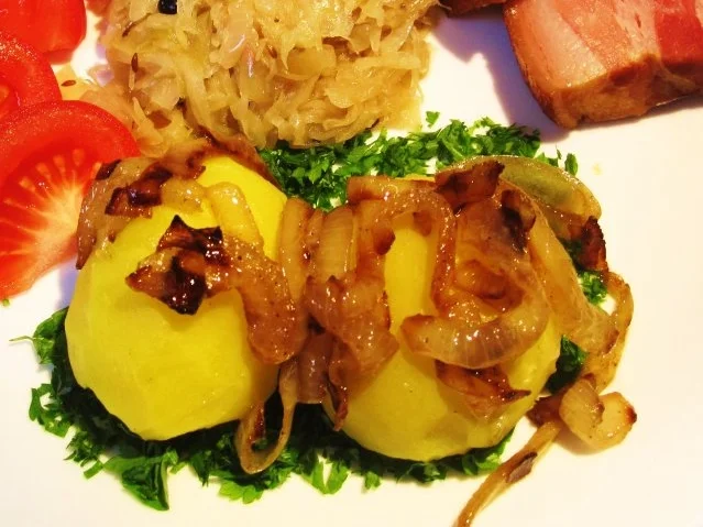 Rezept: Pellkartoffeln im Petersilienbett ... Pellkartoffeln im Petersilienbett ... - Rezept