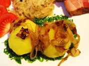 Pellkartoffeln im Petersilienbett ... - Rezept