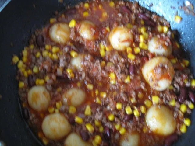 Rezept: Chili con Knödel Chili con Knödel - Rezept