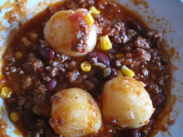 Rezept: Chili con Knödel Bild Nr. 2 Chili con Knödel - Rezept - Bild Nr. 2
