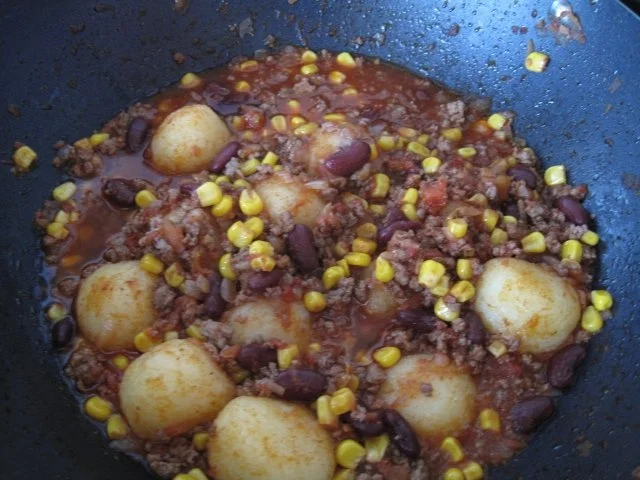 Rezept: Chili con Knödel Bild Nr. 3 Chili con Knödel - Rezept - Bild Nr. 3