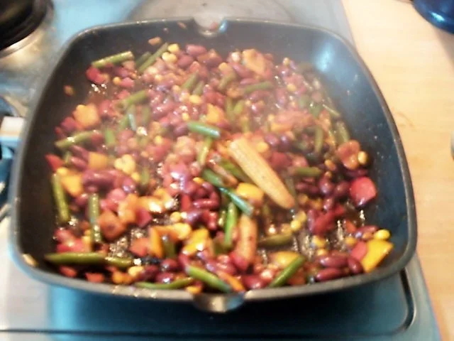 Rezept: Pfeffer-Rindersteak mit Mexikanischem Pfannengemüse und Gnoccis Bild Nr. 6 Pfeffer-Rindersteak mit Mexikanischem Pfannengemüse und Gnoccis - Rezept - Bild Nr. 6