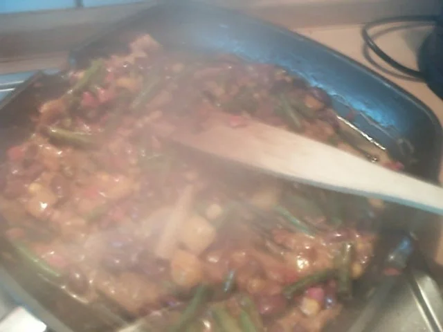 Rezept: Pfeffer-Rindersteak mit Mexikanischem Pfannengemüse und Gnoccis Bild Nr. 8 Pfeffer-Rindersteak mit Mexikanischem Pfannengemüse und Gnoccis - Rezept - Bild Nr. 8