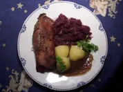 Rezept: Gänsebrust NT mit Lebkuchensosse Gänsebrust NT mit Lebkuchensosse - Rezept