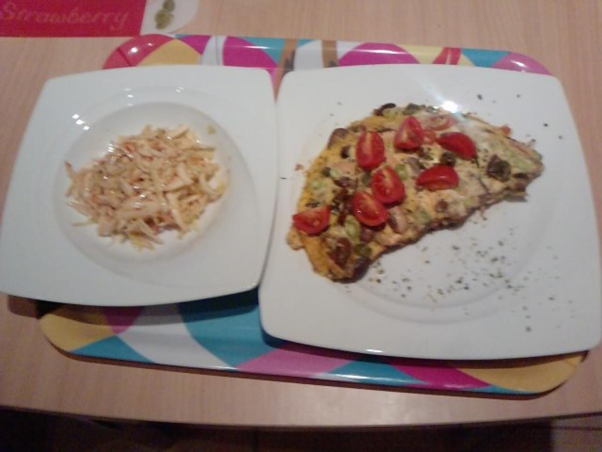 Tortilla Salmón y setas y hierbas - Rezept Von Einsendungen Nightcooker