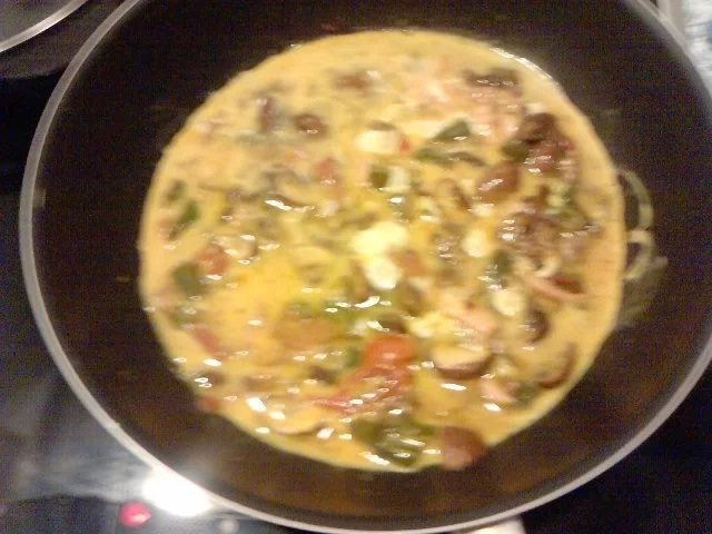 Rezept: Tortilla Salmón y setas y hierbas Bild Nr. 6 Tortilla Salmón y setas y hierbas - Rezept - Bild Nr. 6