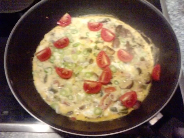 Rezept: Tortilla Salmón y setas y hierbas Bild Nr. 8 Tortilla Salmón y setas y hierbas - Rezept - Bild Nr. 8