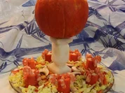 Fisch schwimmt im Kürbis - Rezept