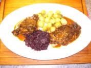 Hasenkeulen geschmort - Rezept