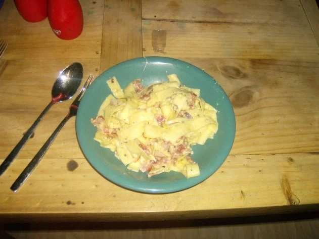 Rezept: Schneggales Notfall Schinkennudeln Schneggales Notfall Schinkennudeln - Rezept