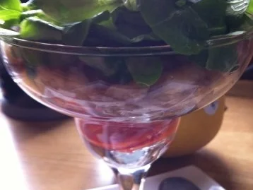 Garnelen-Cocktail.. mit marinierten Garnelen an Salat mit Früchten.... - Rezept - Bild Nr. 5