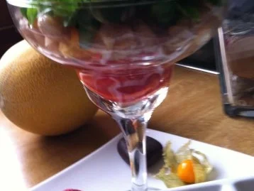 Garnelen-Cocktail.. mit marinierten Garnelen an Salat mit Früchten.... - Rezept - Bild Nr. 7