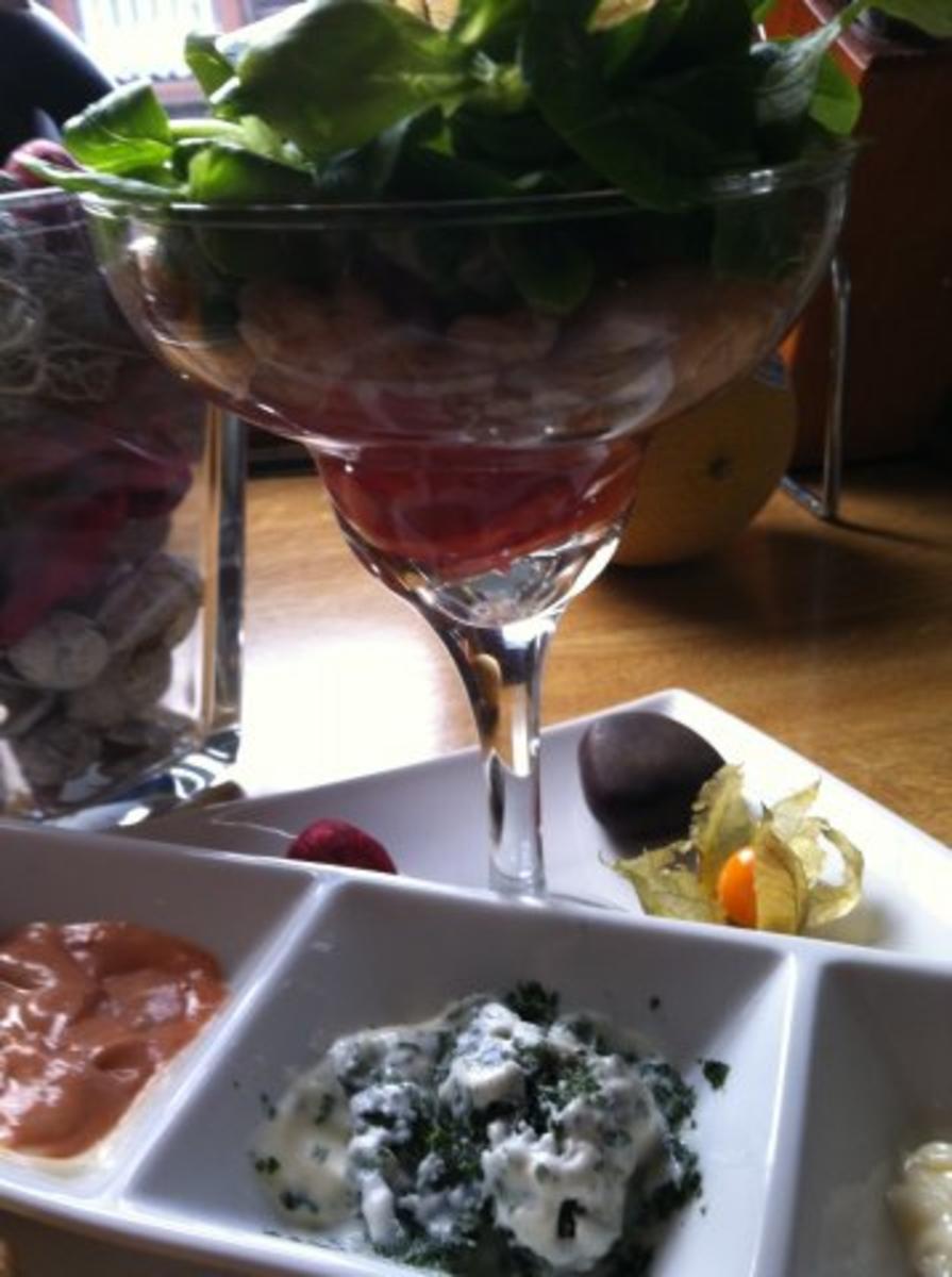 Garnelen-Cocktail.. mit marinierten Garnelen an Salat mit Früchten.... - Rezept - Bild Nr. 13