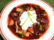Borschtsch mit Cranberries - Rezept