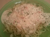 Eismeergarnelen o. Lachs in Brunchsoße - Rezept