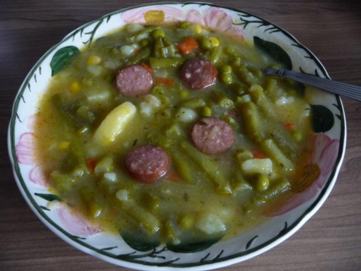 Bilder für Suppen & Eintopf : Einen schnellen Bohneneintopf - Rezept