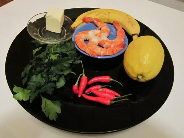 Rezept: Bananen-Chili-Butter mit Garnelen Bild Nr. 2 Bananen-Chili-Butter mit Garnelen - Rezept - Bild Nr. 2
