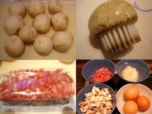Rührei mit Champignons und Schinkenwürfel - Rezept - Bild Nr. 2