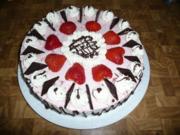Erdbeere - Sahne - Torte zum 40. Geburtstag ! - Rezept