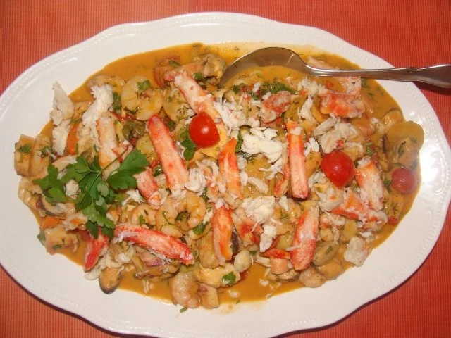 Meeresfrüchte : Allerfeinster Sylvester Salat mit 5 Köstlichkeiten aus den Weltmeeren ! - Rezept