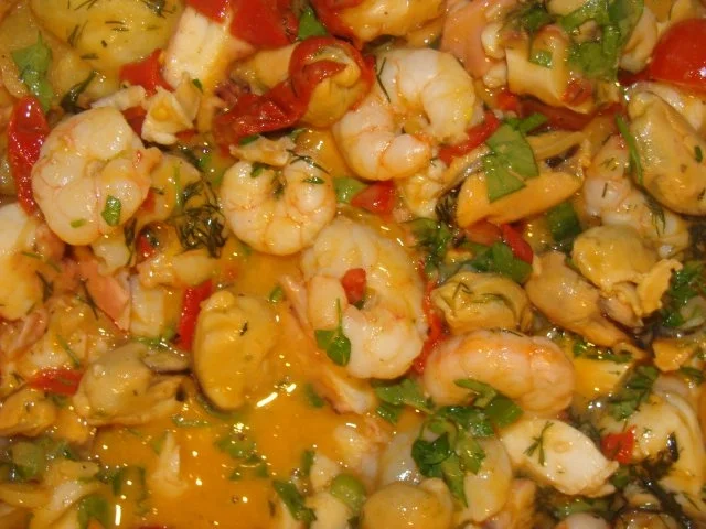 Meeresfrüchte : Allerfeinster Sylvester Salat mit 5 Köstlichkeiten aus den Weltmeeren ! - Rezept - Bild Nr. 2