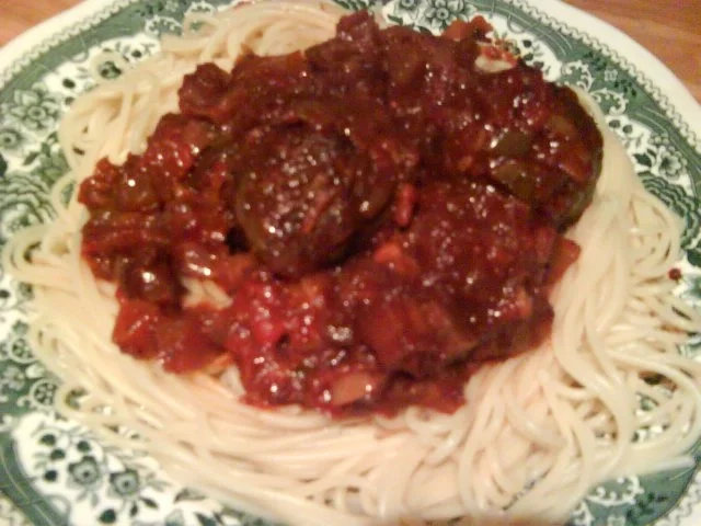 Beinscheiben mit Gemüsesauce                               (Ternera en cazuela con salsa) - Rezept - Bild Nr. 3