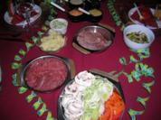 Fondue - Chrysanthemen-Feuertopf - Rezept